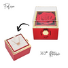 Rotating Rose Box With Heart Necklace