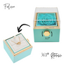 Rotating Rose Box With Heart Necklace