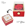 Rotating Rose Box With Heart Necklace